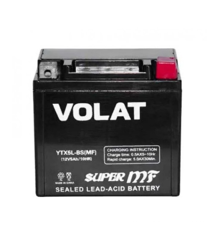Аккумулятор Volat (7 Ah) 100 A, 12 V Обратная, R+ YTX7L-BS YTX7L-BS (MF)