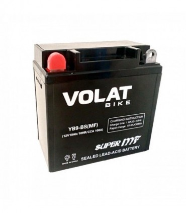 Аккумулятор Volat (10 Ah) 100 A, 12 V Прямая, L+ YB9-BS YB9-BS (MF)