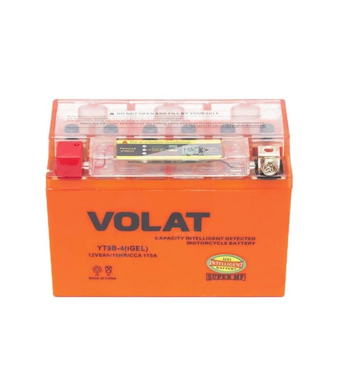 Аккумулятор Volat (8 Ah) 115 A, 12 V Прямая, L+ YT9B-4 YT9B-4 (iGEL)