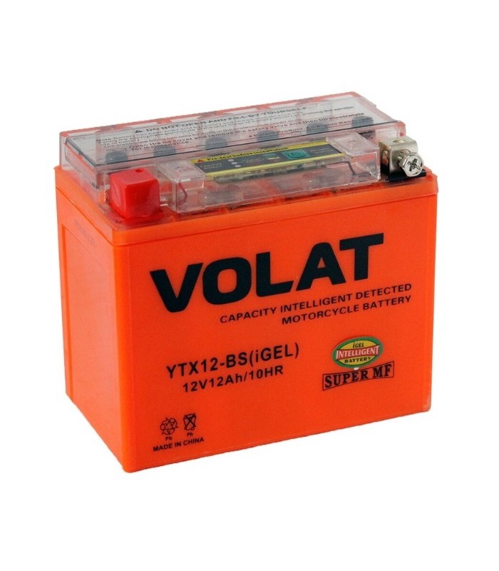 Аккумулятор Volat (12 Ah) 150 A, 12 V Прямая, L+ YTX12-BS YTX12-BS(iGEL)