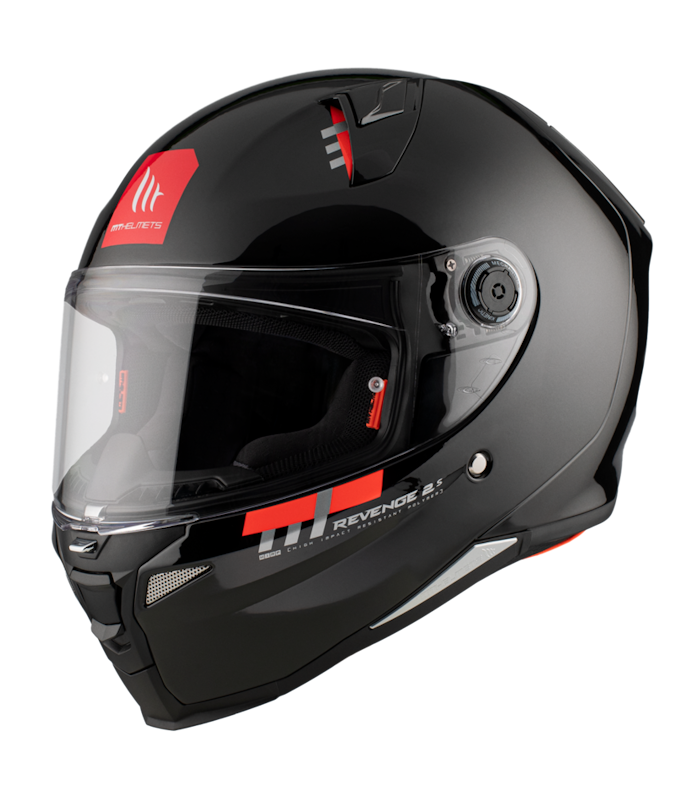 Шлем MT Helmets Revenge 2 S чёрный глянцевый