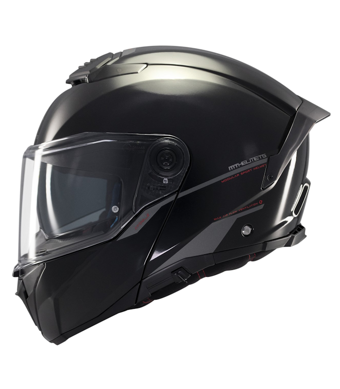 Шлем MT Helmets Atom 2 SV Solid A1 чёрный глянцевый