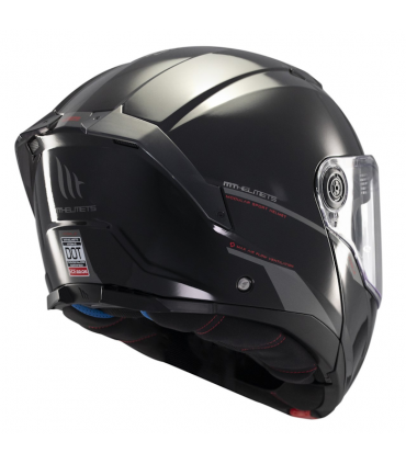 Шлем MT Helmets Atom 2 SV Solid A1 чёрный глянцевый
