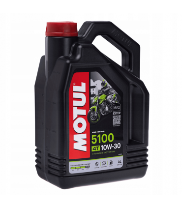 Масло моторное полусинтетическое Motul 5100 10W30 4T, 4 литра