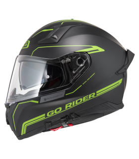 Шлем NZI Go Rider Stream Duo Solid Nouveau чёрный матовый