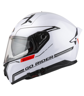 Шлем NZI Go Rider Stream Duo Solid Nouveau белый