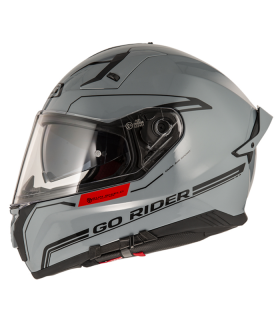 Шлем NZI Go Rider Stream Duo Solid Nouveau Nardo Grey