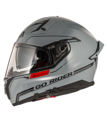 Шлем NZI Go Rider Stream Duo Solid Nouveau Nardo Grey