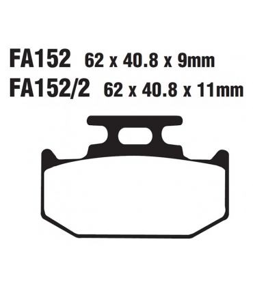 Тормозные колодки EBC FA152TT