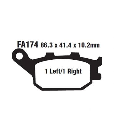 Тормозные колодки EBC FA174