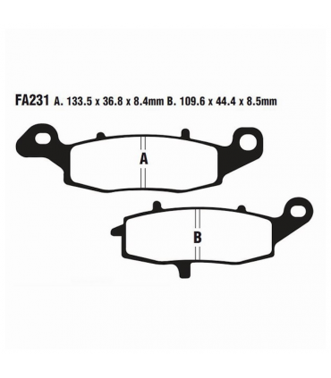 Тормозные колодки EBC FA231