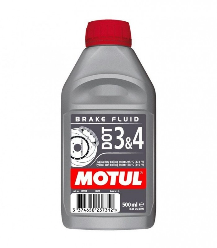 Тормозная жидкость Motul DOT 3  4, 500 мл