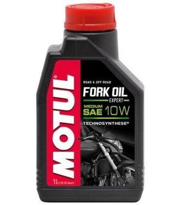 Масло Motul FORK OIL EXP H 10W полусинтетическое для реверсных телескопических вилок мотоциклов, 1 литр