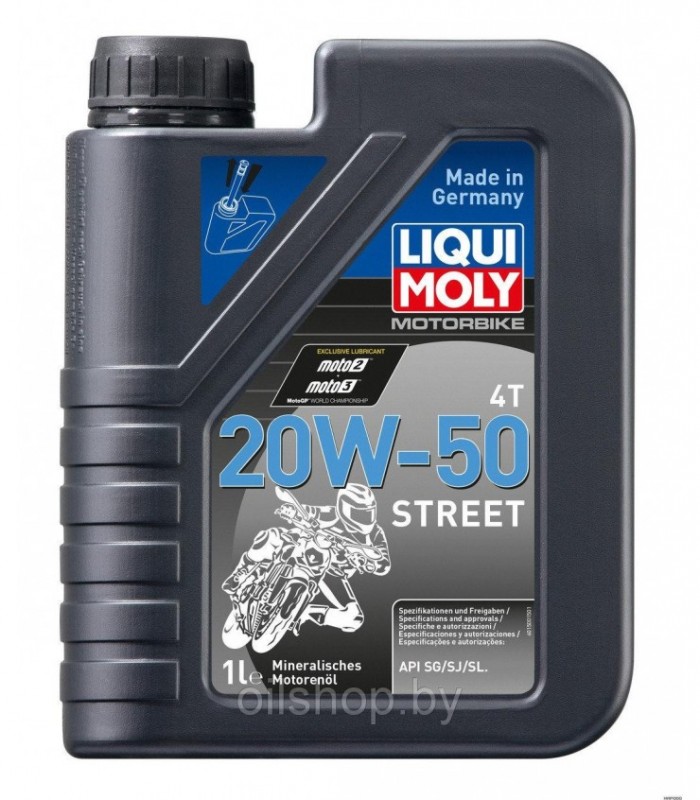 Масло моторное мин. LIQUI MOLY Motorbike 4T 20W-50 Street 1л.