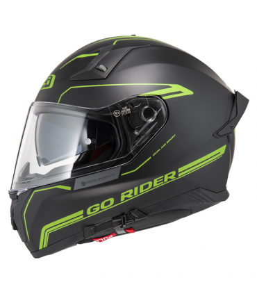 Шлем NZI Go Rider Stream Duo Solid Nouveau чёрный матовый