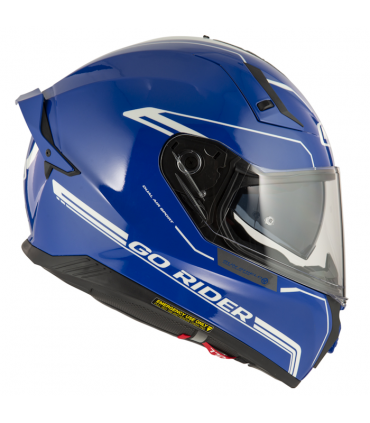 Шлем NZI Go Rider Stream Duo Solid Nouveau синий