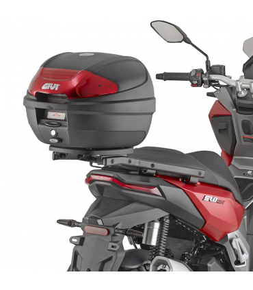 Кофр центральный Givi E300N2B с красным отражателем на 30 литров