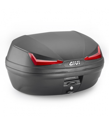 Кофр центральный Givi E455N с красным отражателем на 45 литров