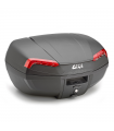 Кофр центральный Givi E46N с красными отражателями на 46 литров