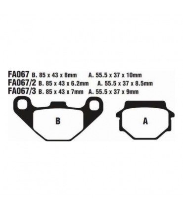 Тормозные колодки EBC FA067